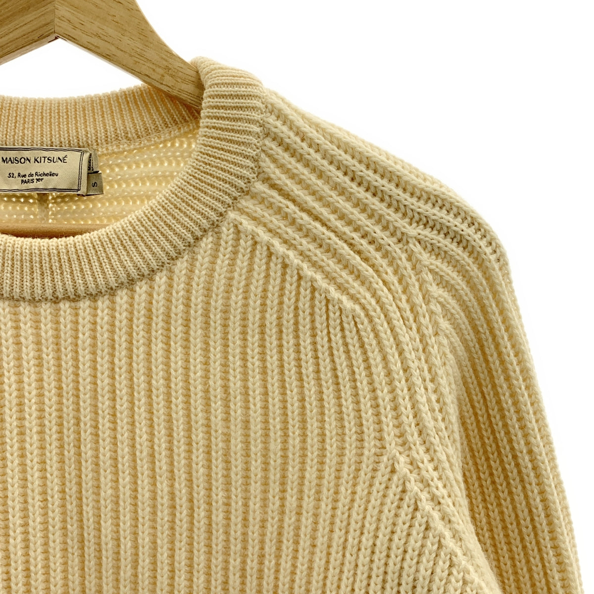 MAISON KITSUNE | 羊毛羅紋針織套頭衫 | S尺寸 |