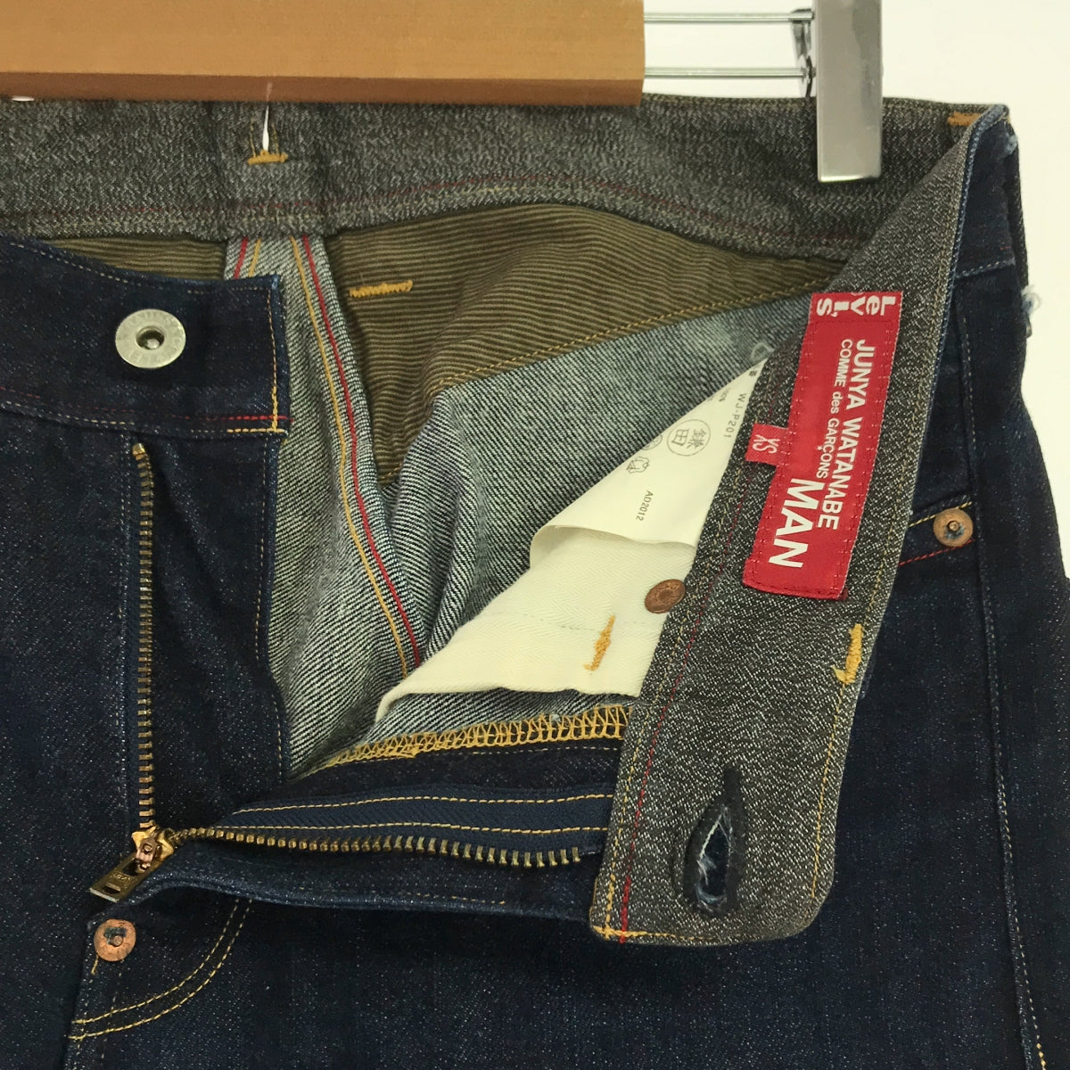 JUNYAWATANABE COMMEdesGARCONS MAN / 渡邊淳彌 | Junya Watanabe 2012秋冬 | × Levi's / Levi's 立體剪裁牛仔褲 | XS |靛藍 |男士