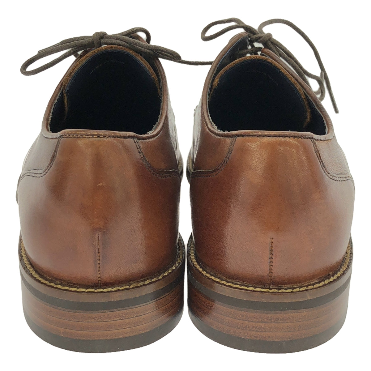 【미품】 COLE HAAN / 콜 한 | C11629 LENOX HILL SPLIT OX 가죽 드레스 신발 | 8 M | 브라운 | 남성