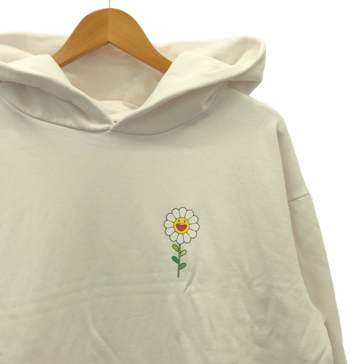 【美品】  TAKASHI MURAKAMI / タカシムラカミ | ×J.BALVIN BLANCO HOODIE ジェイバルヴィン ブランコ フラワー パーカー | M | ホワイト | メンズ