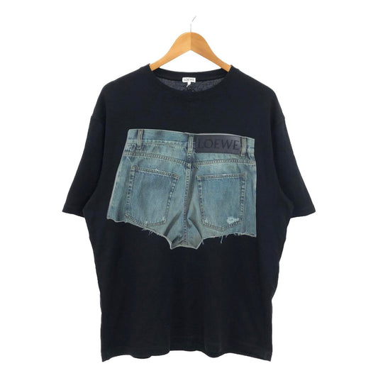 [Good Condition] LOEWE | 2022SS | Denim Shorts and Printed T-Shirt | S | Black | Men's