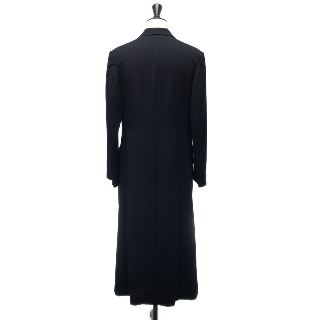 YOHJI YAMAMOTO POUR HOMME / ヨウジヤマモトプールオム | 2023AW | WOOL GABARDINE COLLAR BUTTON JACKET / ウールギャバジン オーバー ロングジャケット / 総裏地 | 2 | メンズ