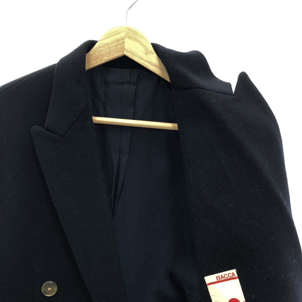 BACCA / バッカ | ダブルクロス ヘビーメルトン ダブル ジャケット | 36 | ネイビー | レディース