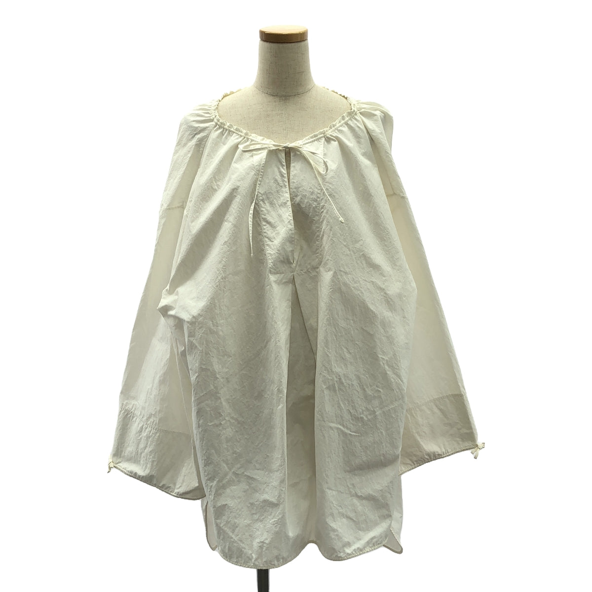 JIL SANDER / 질산더 | Ruffled Voile Blouse / 칼라 스키퍼 개더 볼류미 블라우스 탑스 | 36 | 여성