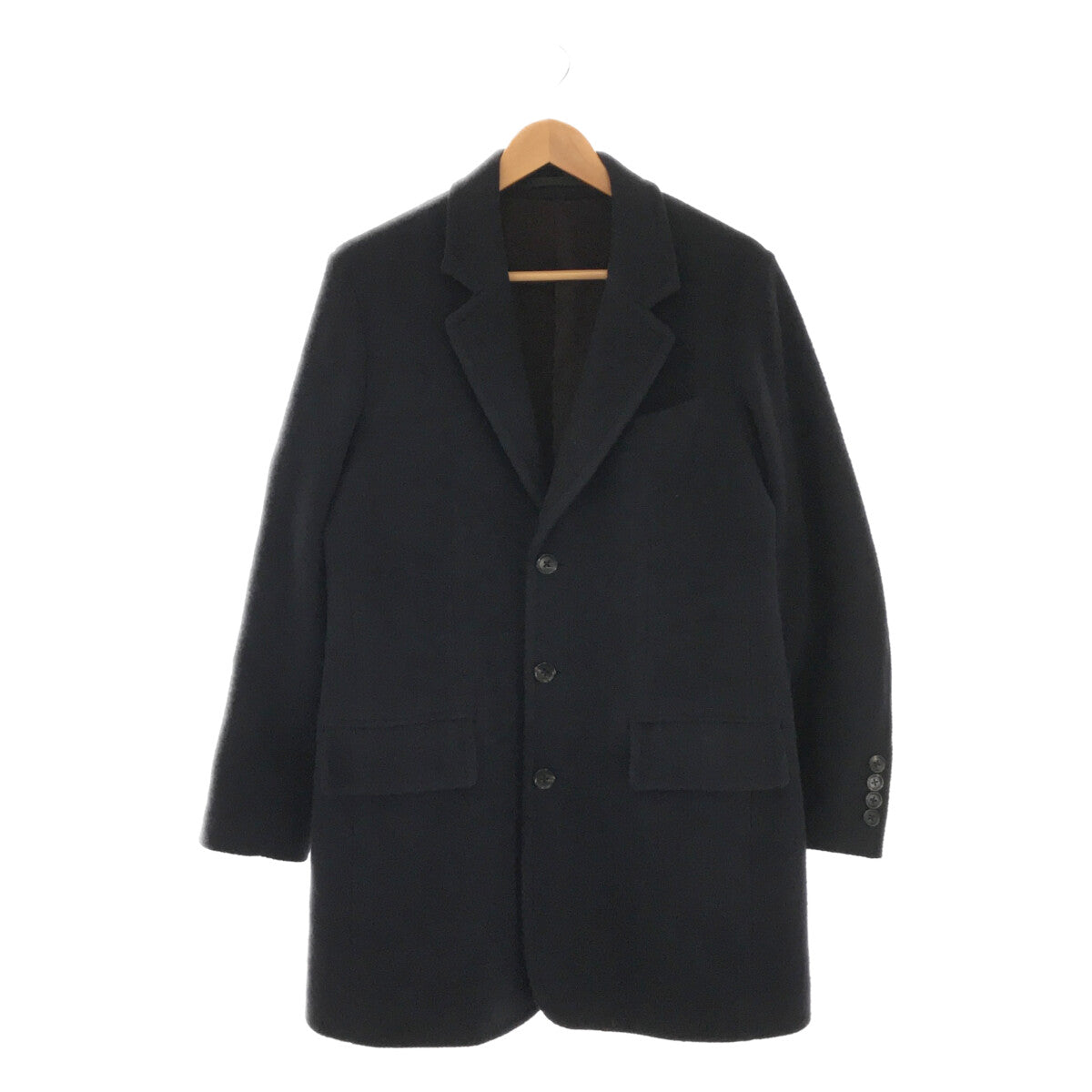 WACKO MARIA | GUILTYPARTIES Wool Mohair Blend Chester Coat | M | Navy | Men's