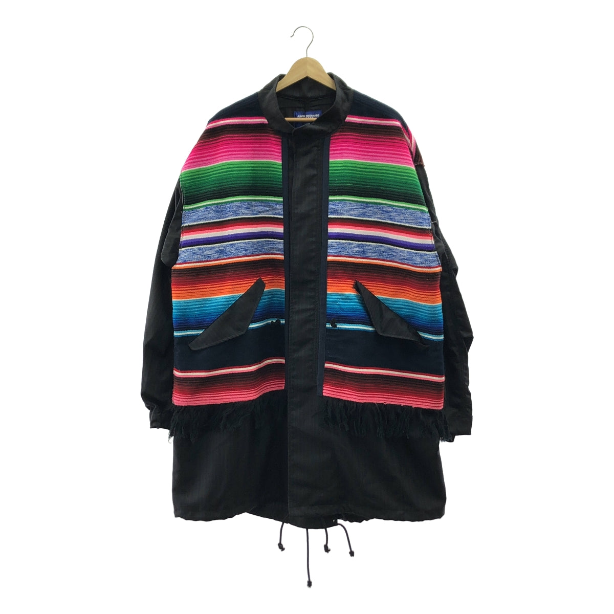 JUNYA WATANABE MAN / ジュンヤワタナベマン | 2022AW | Jay Kay Wネーム ウールヘリンボーン メキシカンサラペ ドッキング  ミリタリー モッズコート | S | メンズ