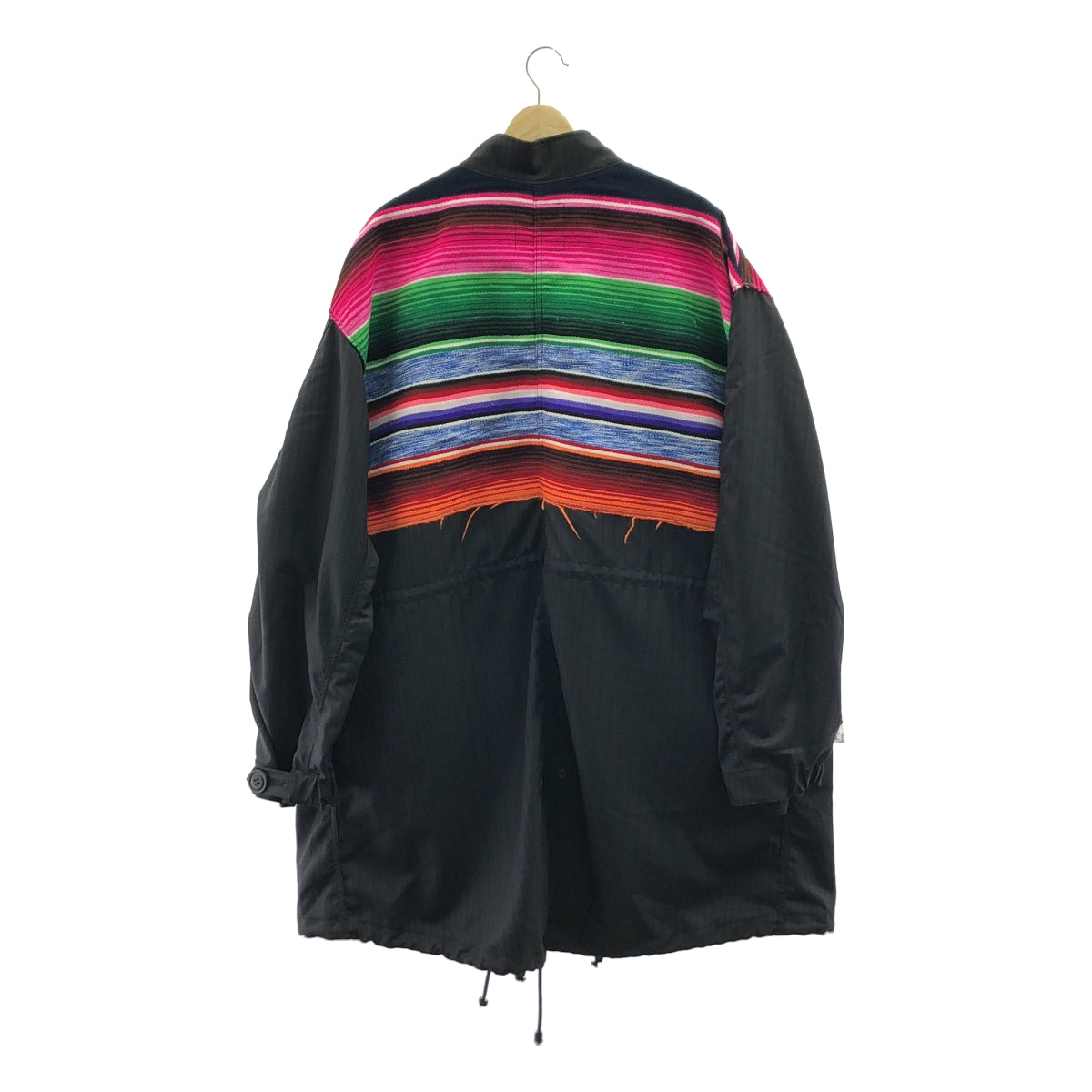 JUNYA WATANABE MAN / ジュンヤワタナベマン | 2022AW | Jay Kay Wネーム ウールヘリンボーン メキシカンサラペ ドッキング  ミリタリー モッズコート | S | メンズ