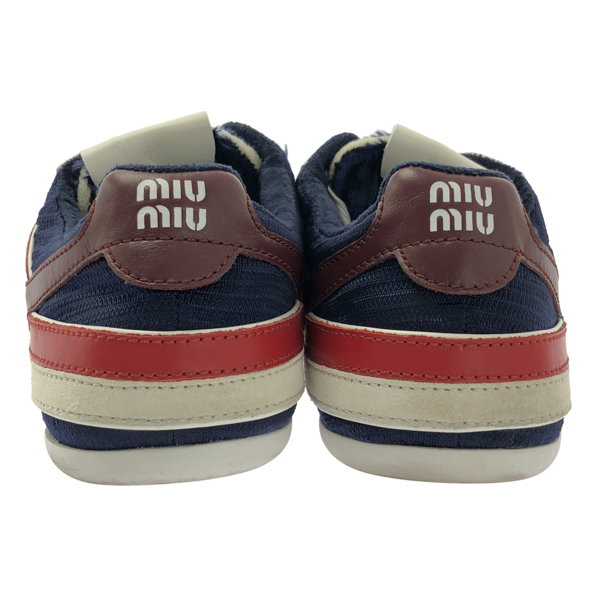 Miu Miu | 2025 春夏系列 | 運動科技布料與麂皮運動鞋 | 尺寸 38 1/2 | 女款