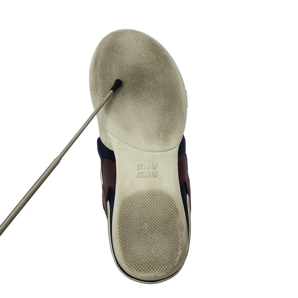 Miu Miu | 2025 春夏系列 | 運動科技布料與麂皮運動鞋 | 尺寸 38 1/2 | 女款