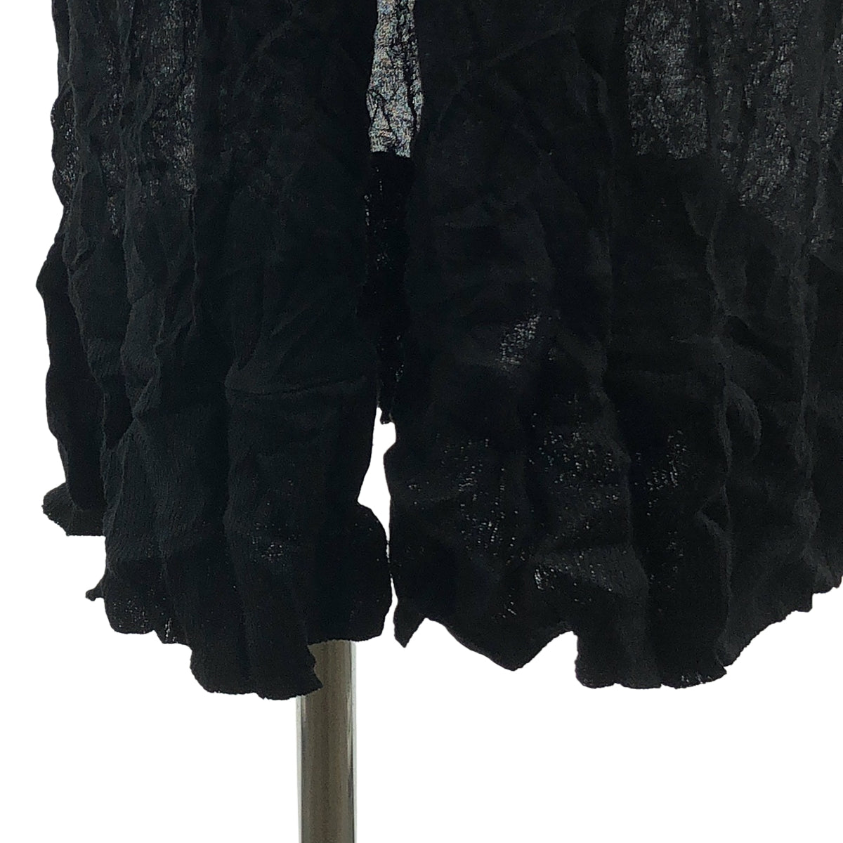 [狀況良好] Y's Red Label | 2009SS | 墊圈金屬紐扣單排扣大衣 | 3 碼 | 黑色 | 女款