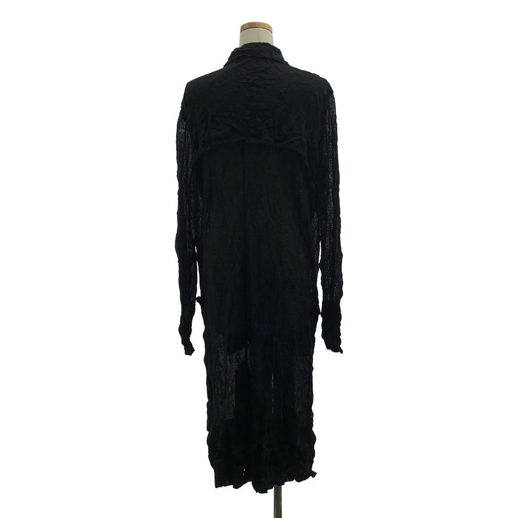 【美品】  Y’s Red Labe / ワイズレッドレーベル | 2009SS | ワッシャー メタルボタン シングルブレスト コート | 3 | ブラック | レディース