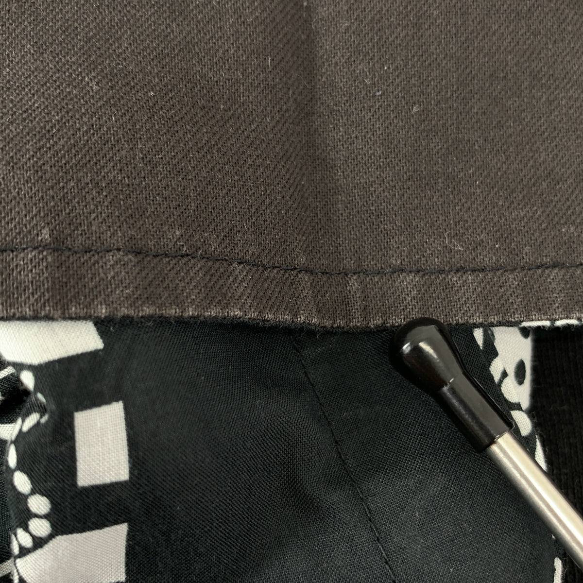 sacai / サカイ | ARCHIVE PRINT MIX LONG SLEEVE T-SHIRT ペイズリー 切替 Tシャツ | 1 | ブラック | メンズ