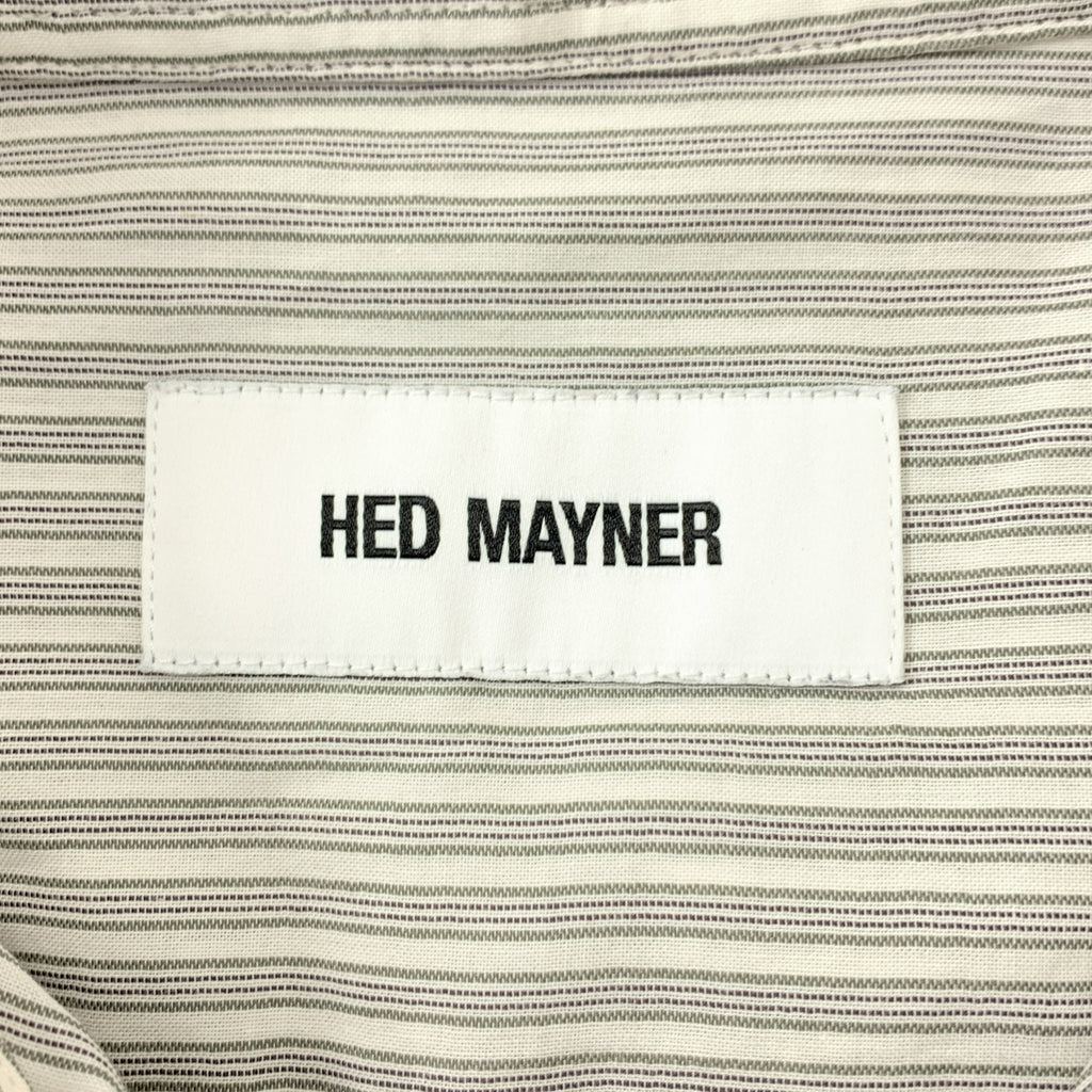 HED MAYNER / ヘドメイナー | 2022AW | PIN STRIPES OPEN BACK SHIRT ピンストライプ オープンバックシャツ | S | メンズ