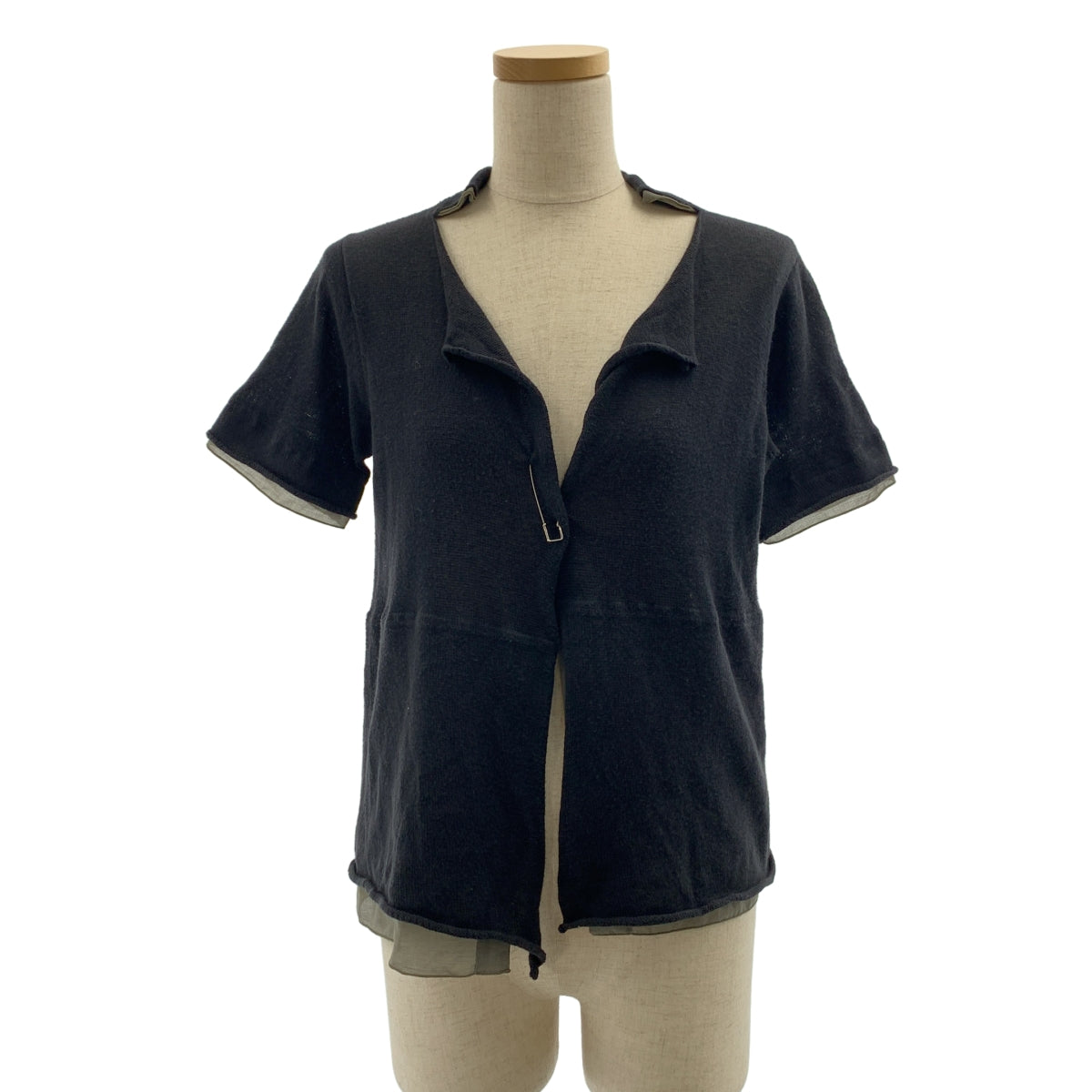 LIMI feu / 리미후 | 2003SS | 코튼 도킹 레이어드 니트 베스트 | S | 여성