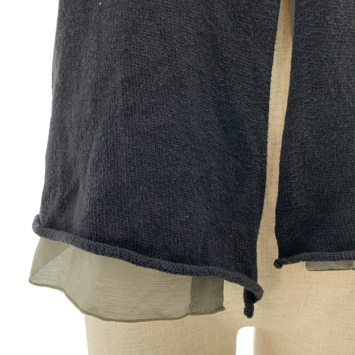 LIMI feu / 리미후 | 2003SS | 코튼 도킹 레이어드 니트 베스트 | S | 여성