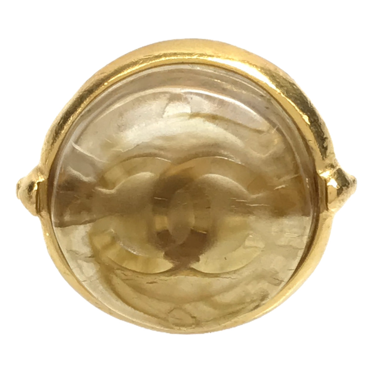 CHANEL | Coco Mark Gold 99A Gripoa Candy Stone Ring | Gold | Women's