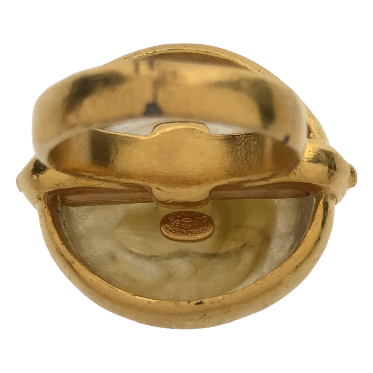 CHANEL | Coco Mark Gold 99A Gripoa Candy Stone Ring | Gold | Women's