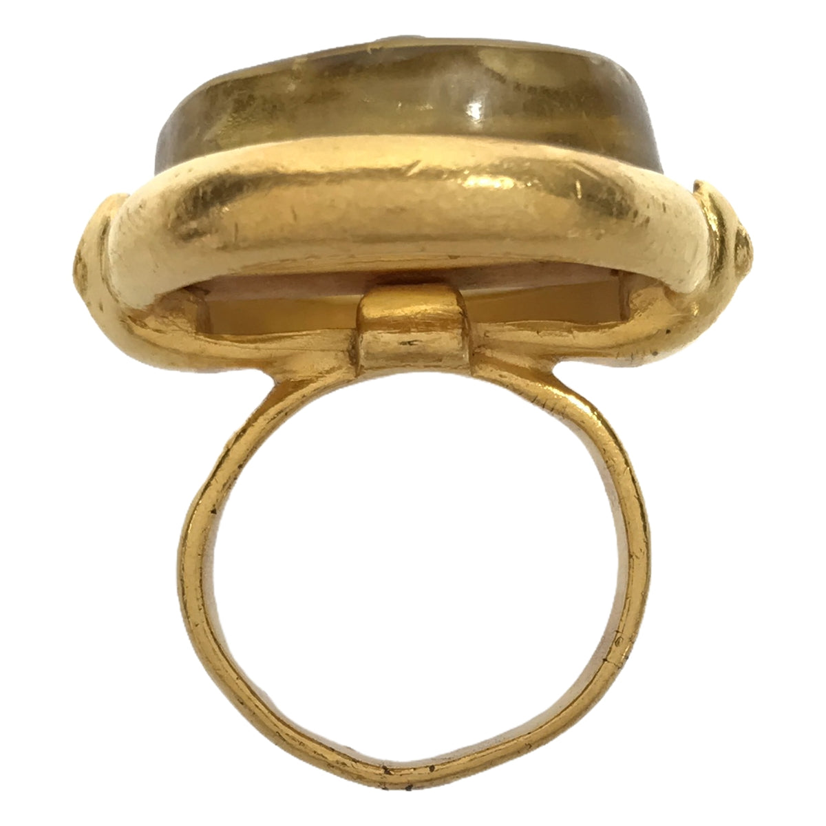 CHANEL | Coco Mark Gold 99A Gripoa Candy Stone Ring | Gold | Women's