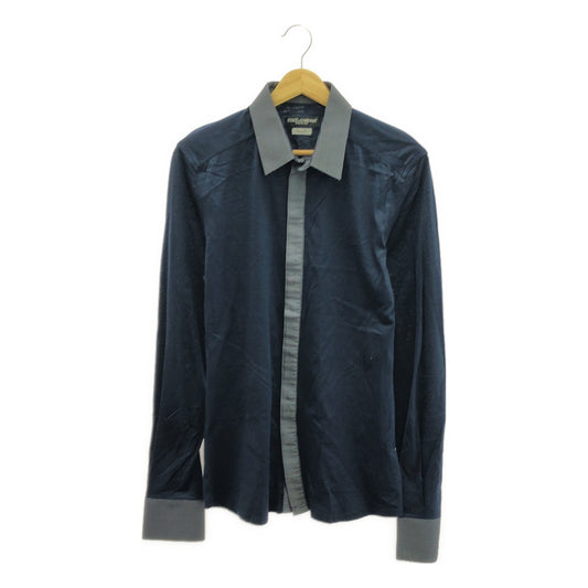 杜嘉班納 (DOLCE &amp; GABBANA) / 杜嘉班納 (Dolce &amp; Gabbana)金色 / 前襟襯衫 | 40（15 1/2）|海軍 |男士