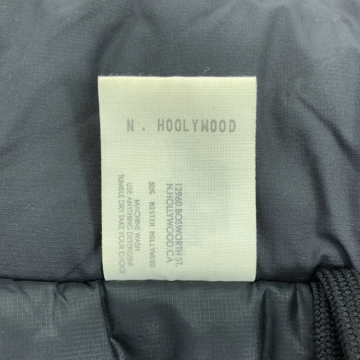 N.HOOLYWOOD / N.Hollywood | × WILD THINGS / Wild Things Primaloft / Primaloft 加厚連帽外套 | 38 | 炭黑色 | 男款