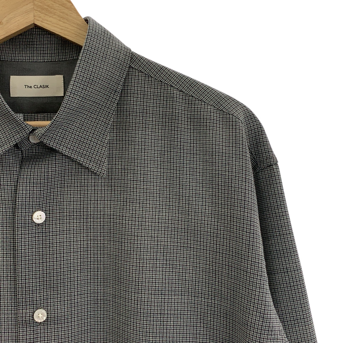 The CLASIK / ザ・クラシック | 2024SS | CHECK OFFICER SHIRTS チェック オフィサーシャツ | 46 | メンズ