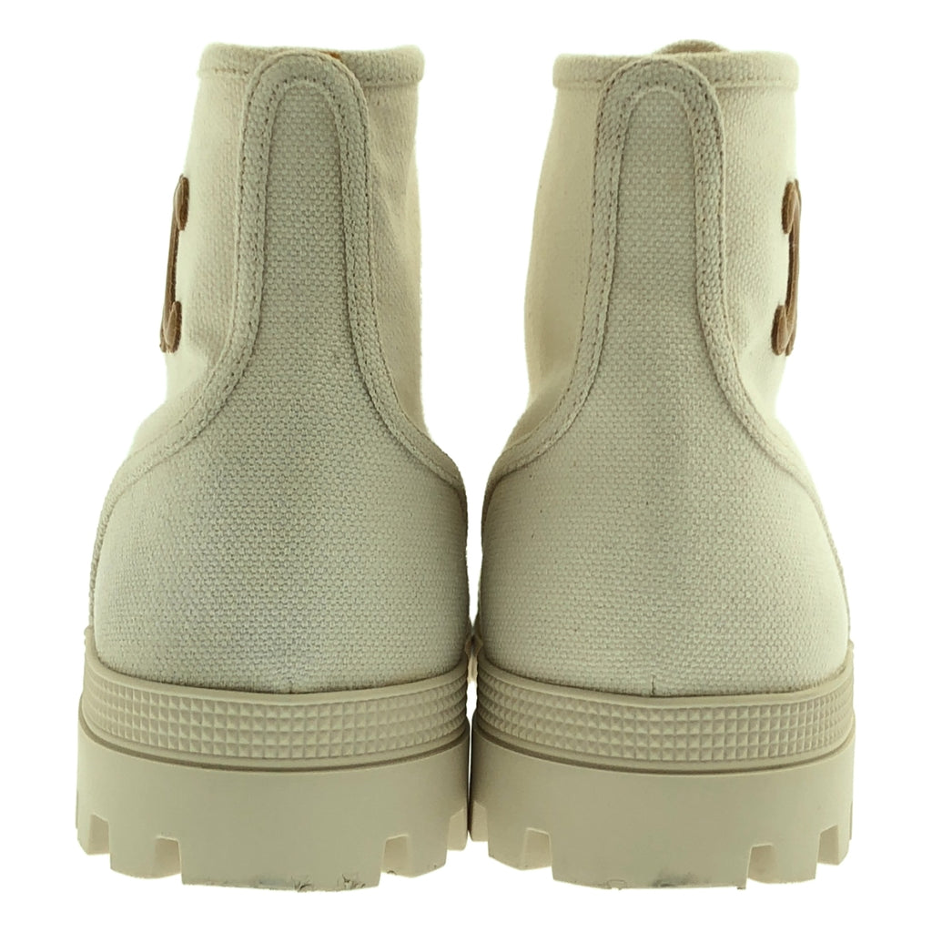 CELINE / 셀린느 | 트리온프 파타판 캔버스 레이스업 부츠 | 39 |