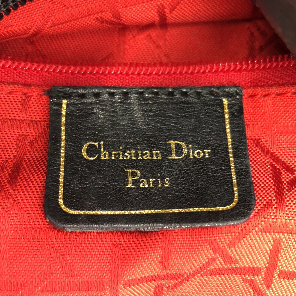 Christian Dior / 기독교 디올 | 가죽 로고 매력 핸드백 / 총 무늬 안감 |