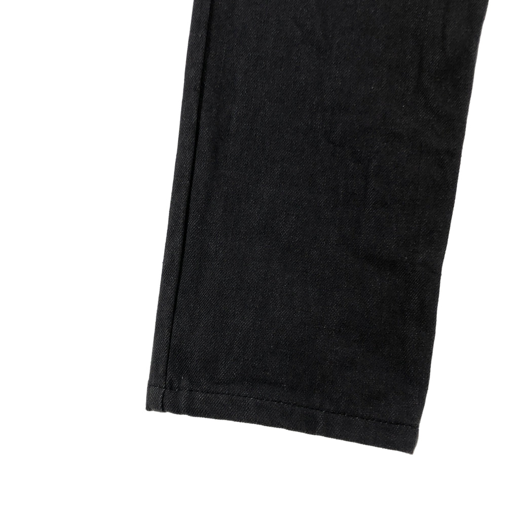 HERMES / エルメス | ロゴレザーパッチ セリエボタン デニムパンツ | 38 | レディース