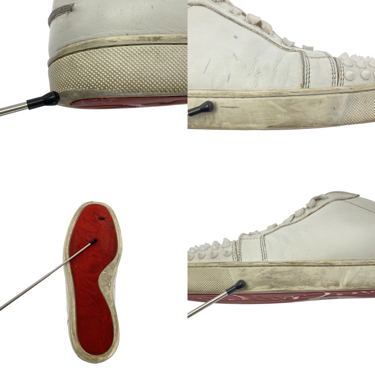 Christian Louboutin / クリスチャンルブタン | スタッズ ローカットスニーカー | 42.5 | メンズ