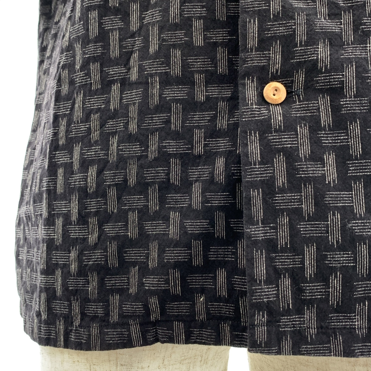 visvim | Wallis Shirt S/S Kasuri / 全身印花開領襯衫 | 尺寸 2 | 男款