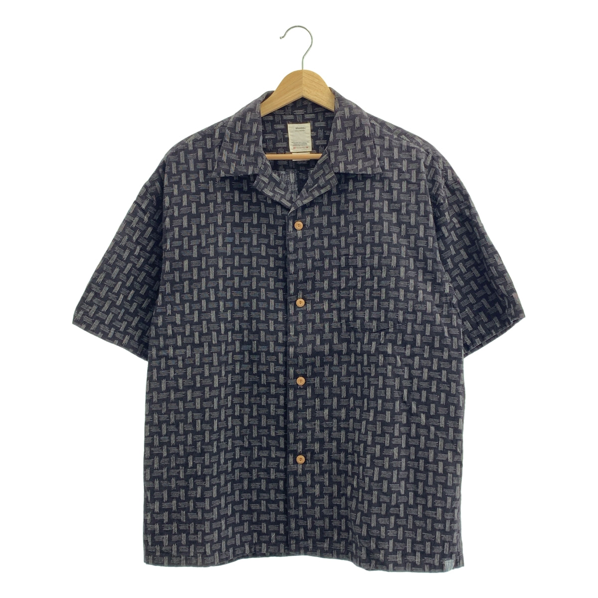 visvim | Wallis Shirt S/S Kasuri / 全身印花開領襯衫 | 尺寸 2 | 男款
