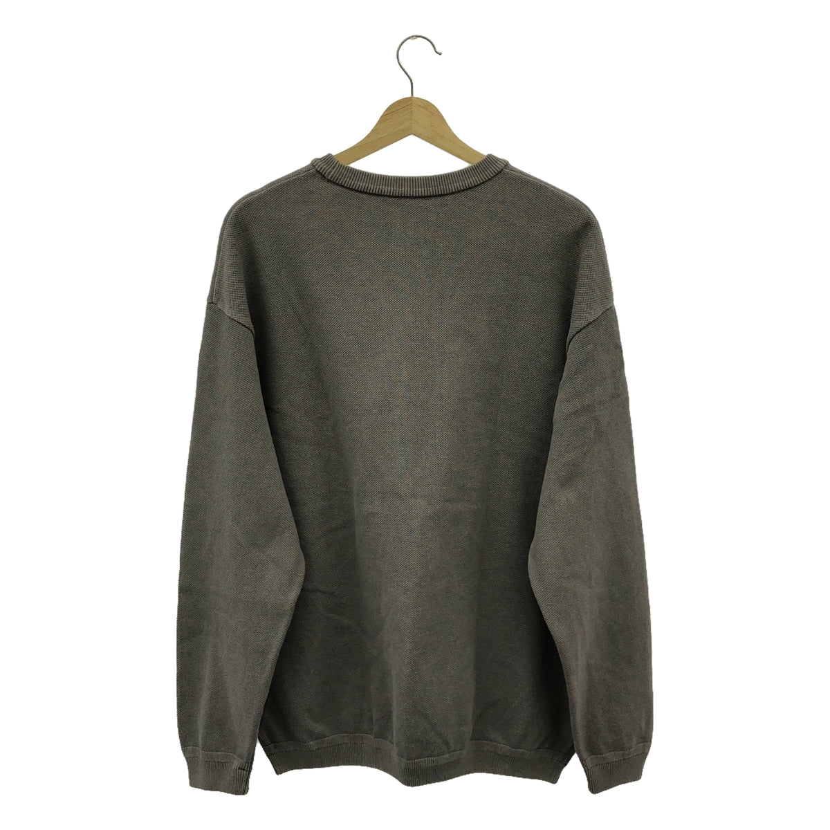 Crepuscule / クレプスキュール | Light Moss Stitch / ライトモススティッチ コットン ニット | 1 | グレー | メンズ
