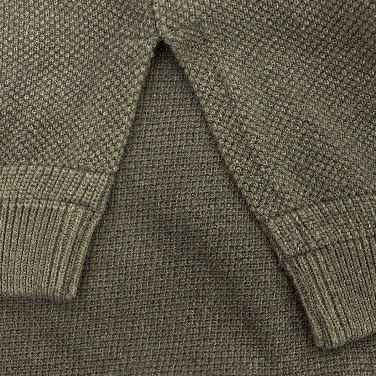 Crepuscule / クレプスキュール | Light Moss Stitch / ライトモススティッチ コットン ニット | 1 | グレー | メンズ
