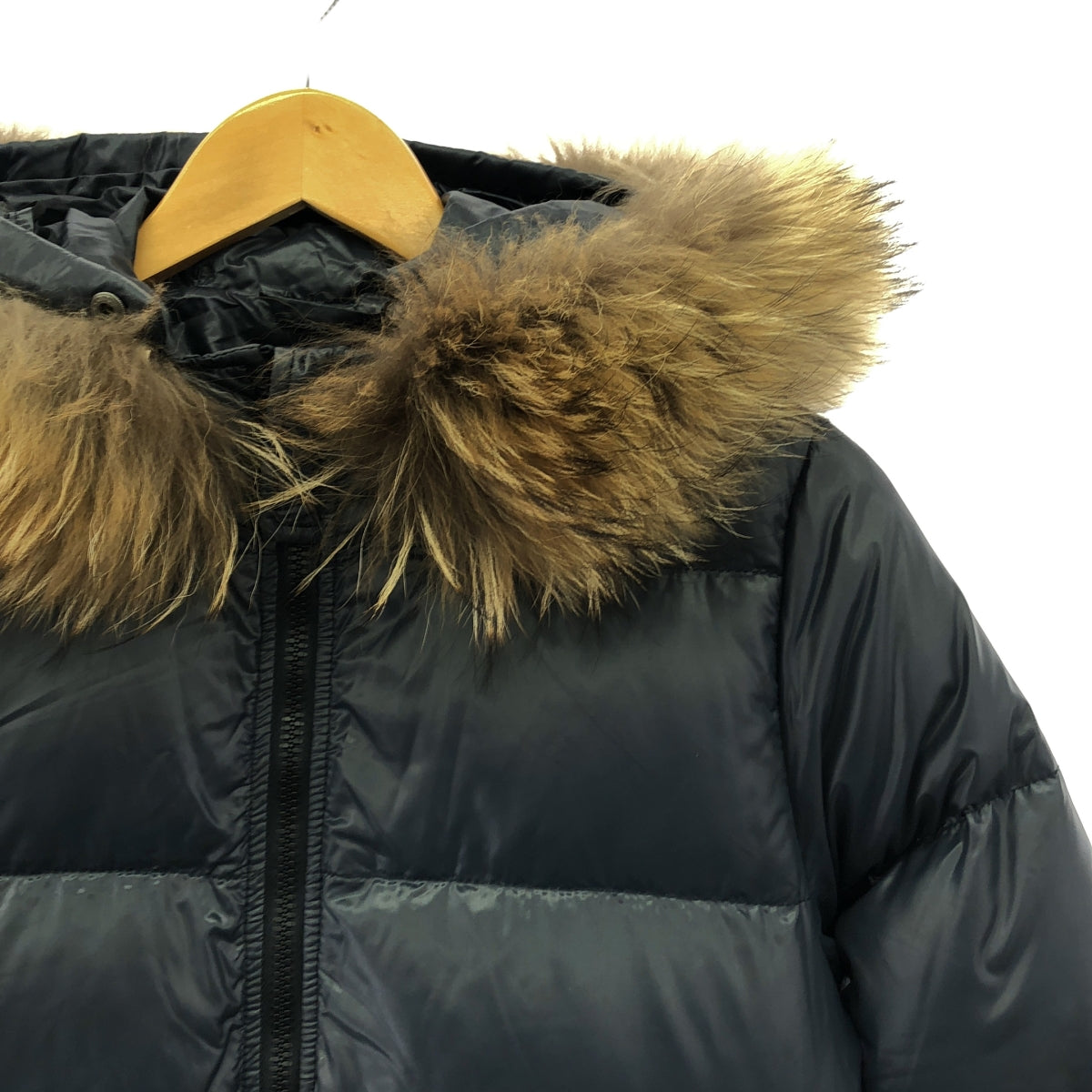 【美品】  DUVETICA / デュベティカ | KAPPA / ダウンコート フーディ / ファー着脱可 | 42 | ネイビー | レディース