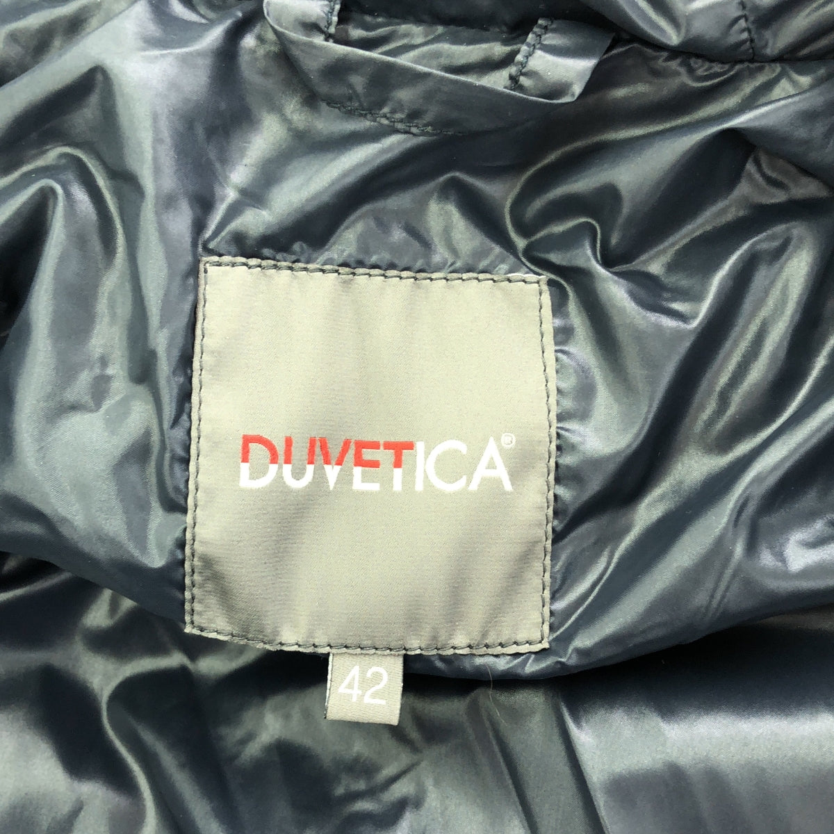 【美品】  DUVETICA / デュベティカ | KAPPA / ダウンコート フーディ / ファー着脱可 | 42 | ネイビー | レディース