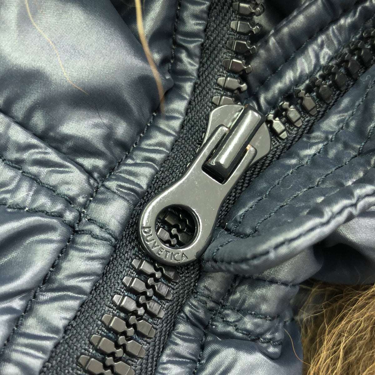 【美品】  DUVETICA / デュベティカ | KAPPA / ダウンコート フーディ / ファー着脱可 | 42 | ネイビー | レディース