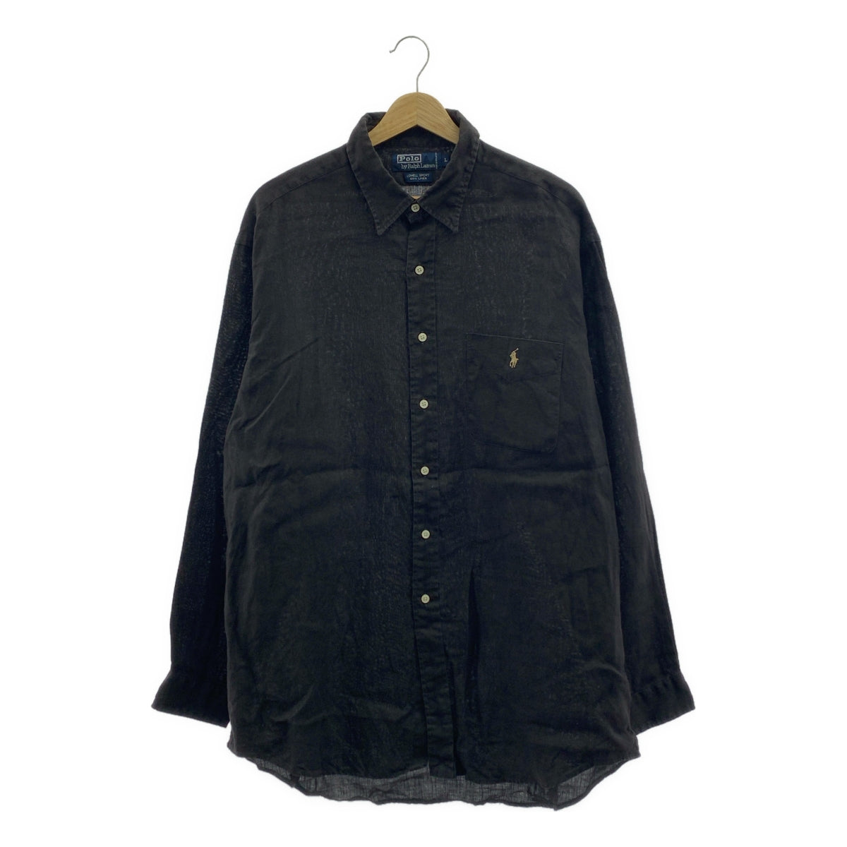 POLO BY RALPH LAUREN / 폴로바이랄 플로렌 | 빈티지 LOWELL SPORT 린넨 셔츠 | L | 남성