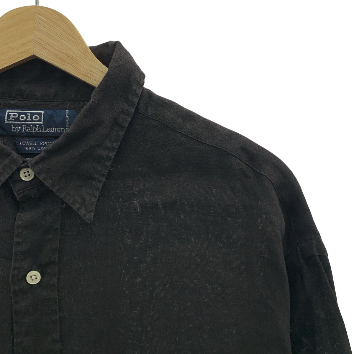 POLO BY RALPH LAUREN / 폴로바이랄 플로렌 | 빈티지 LOWELL SPORT 린넨 셔츠 | L | 남성
