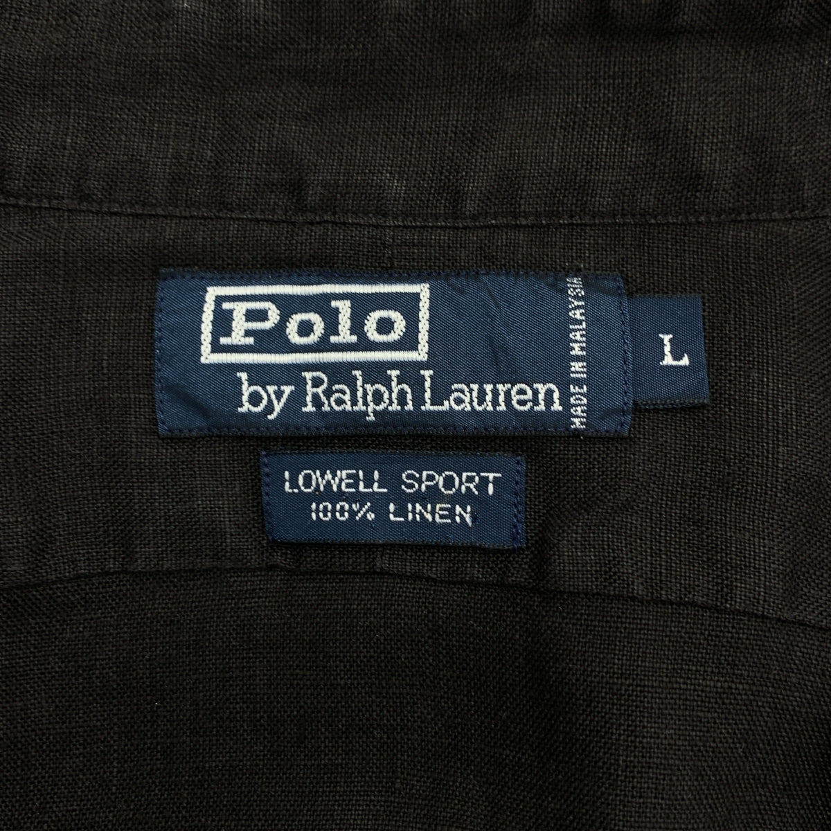 POLO BY RALPH LAUREN / 폴로바이랄 플로렌 | 빈티지 LOWELL SPORT 린넨 셔츠 | L | 남성