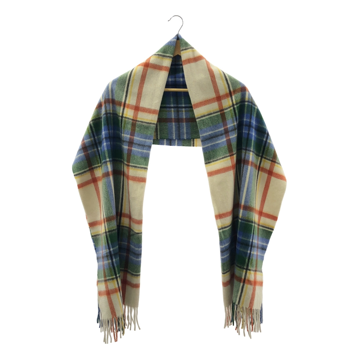 JOSHUA ELLIS / 조슈아 엘리스 | 캐시미어 체크 대형 프린지 스톨 |