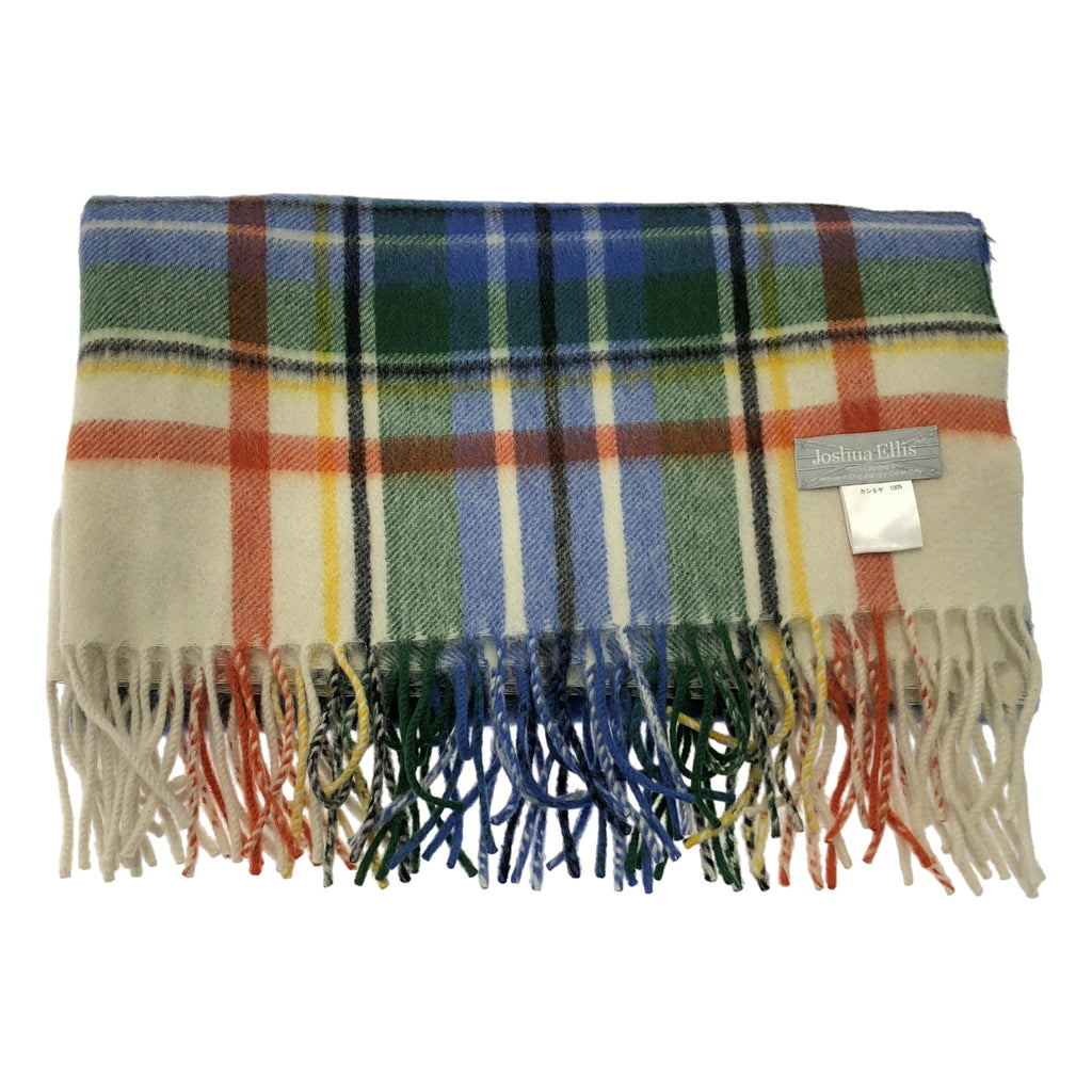 JOSHUA ELLIS / 조슈아 엘리스 | 캐시미어 체크 대형 프린지 스톨 |