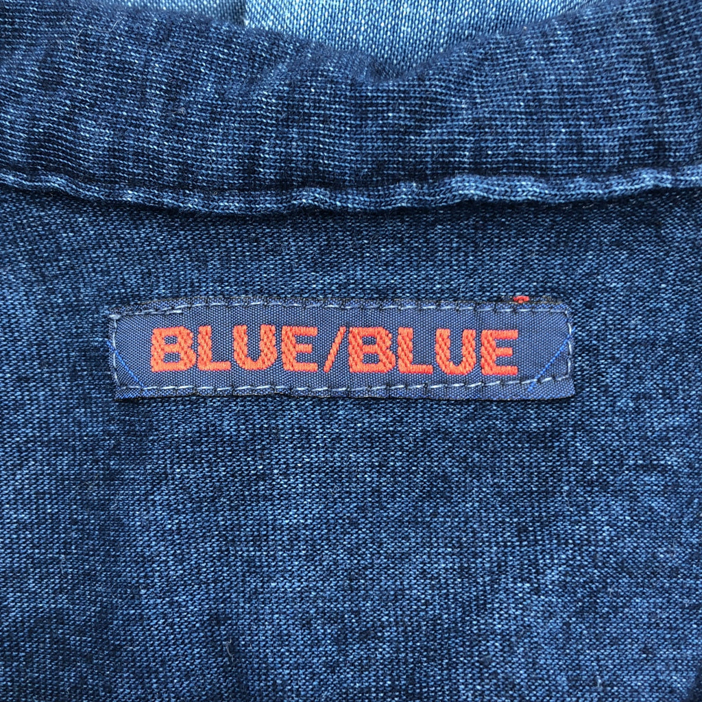 BLUE BLUE / ブルーブルー | リネン コットン バイカラー シャツ ワンピース |