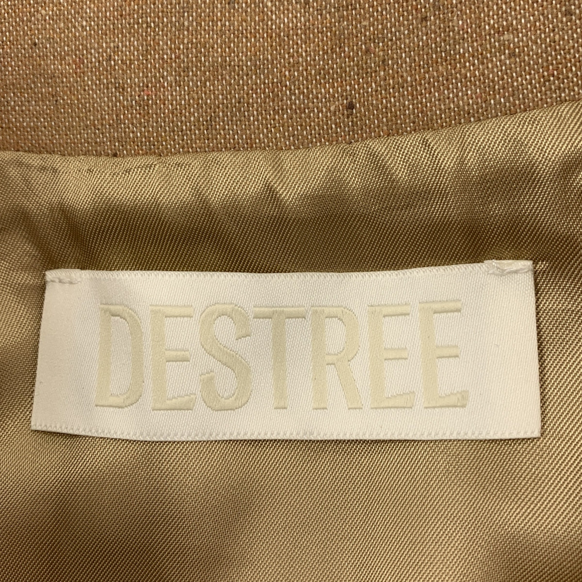 [狀況極佳] DESTREE AMOAKO DRESS 羊毛襯衫裙 | M碼 | 米色 | 女款