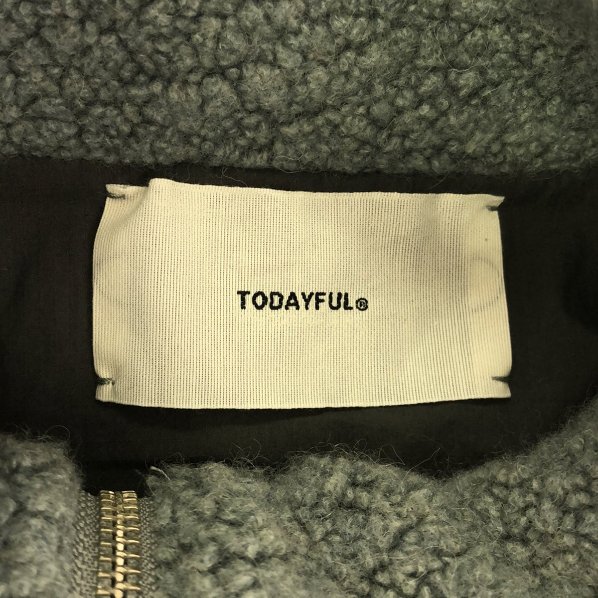 【美品】  TODAYFUL / トゥデイフル | Boa Fleece Pullover ボアフリースプルオーバー | F | グレー | レディース