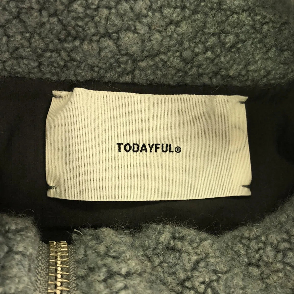 【미품】 TODAYFUL / 투데이 풀 | Boa Fleece Pullover 보어 프리 스풀 오버 | F | 회색 | 여성