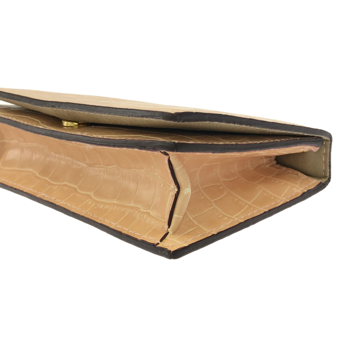 STELLA McCARTNEY / 스텔라 맥카트니 | 악어 푸시 스퀘어 핸드백 | 핑크 베이지 | 여성