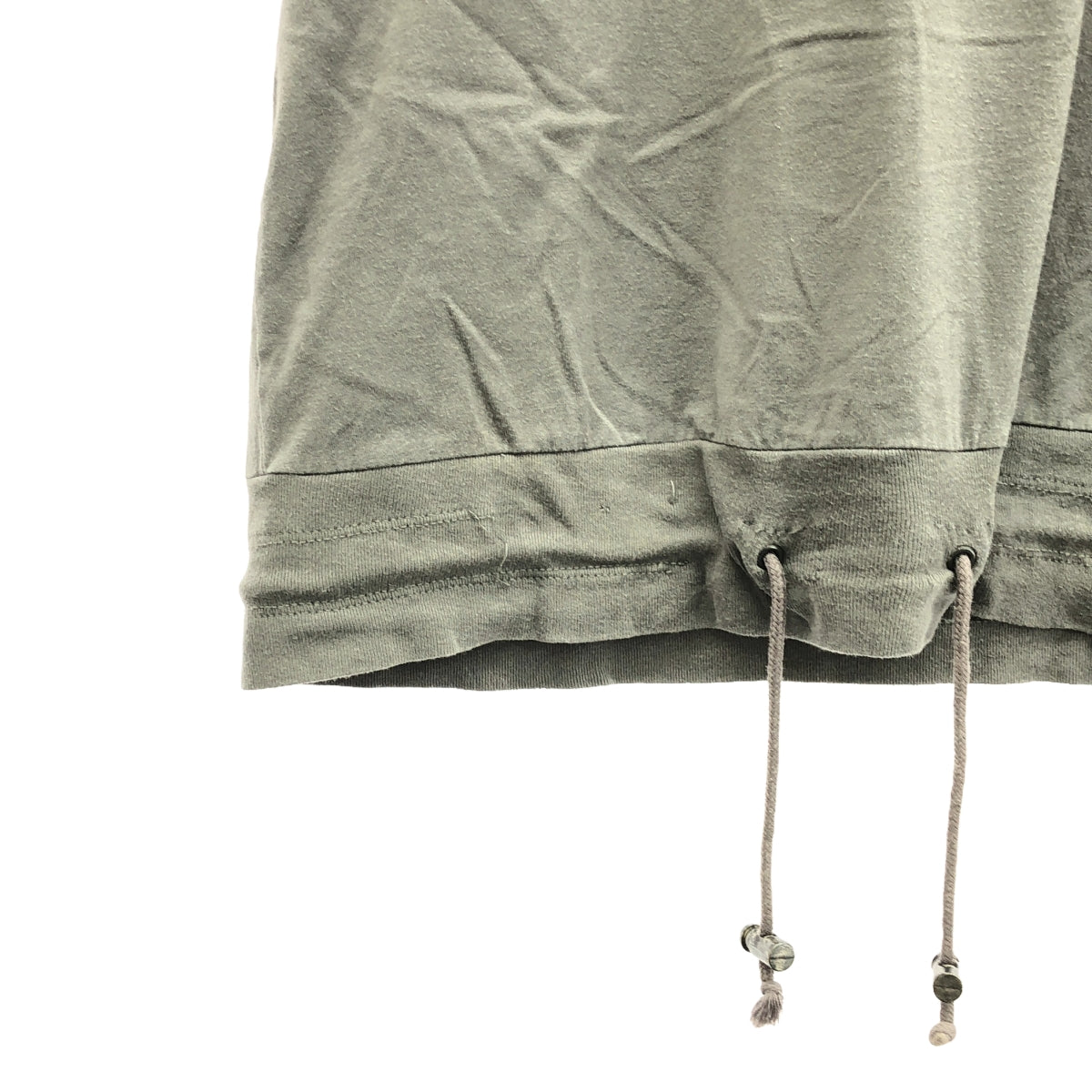 McQ / Alexander McQueen | Layered T-shirt with drawstring hem | XS | Grey | Men's