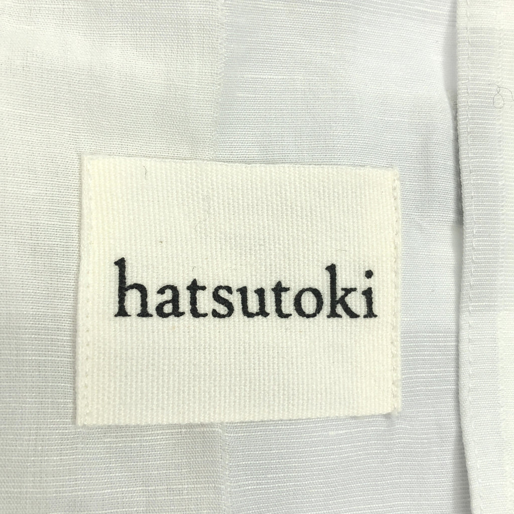 hatsutoki | 棉麻 1B 格紋外套 | 尺寸 1 | 白色 | 女款