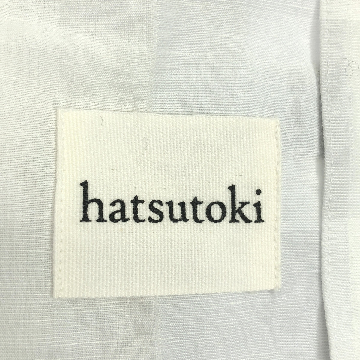 hatsutoki | 棉麻 1B 格紋外套 | 尺寸 1 | 白色 | 女款