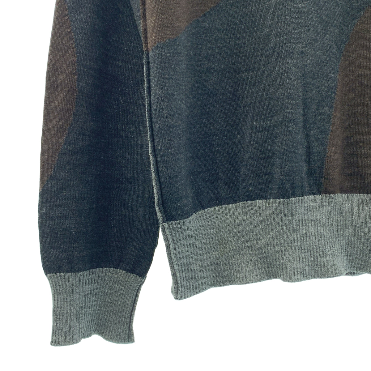 COMME des GARCONS HOMME / コムデギャルソンオム | 2007AW | ウール インサイドアウト 切替  Vネックニット | S | メンズ